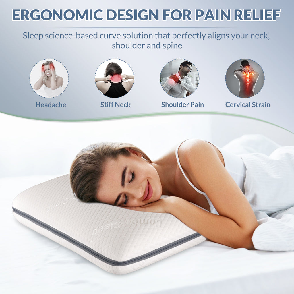 ComboPillow - Patented With 8 Adjustable Heights Pillow